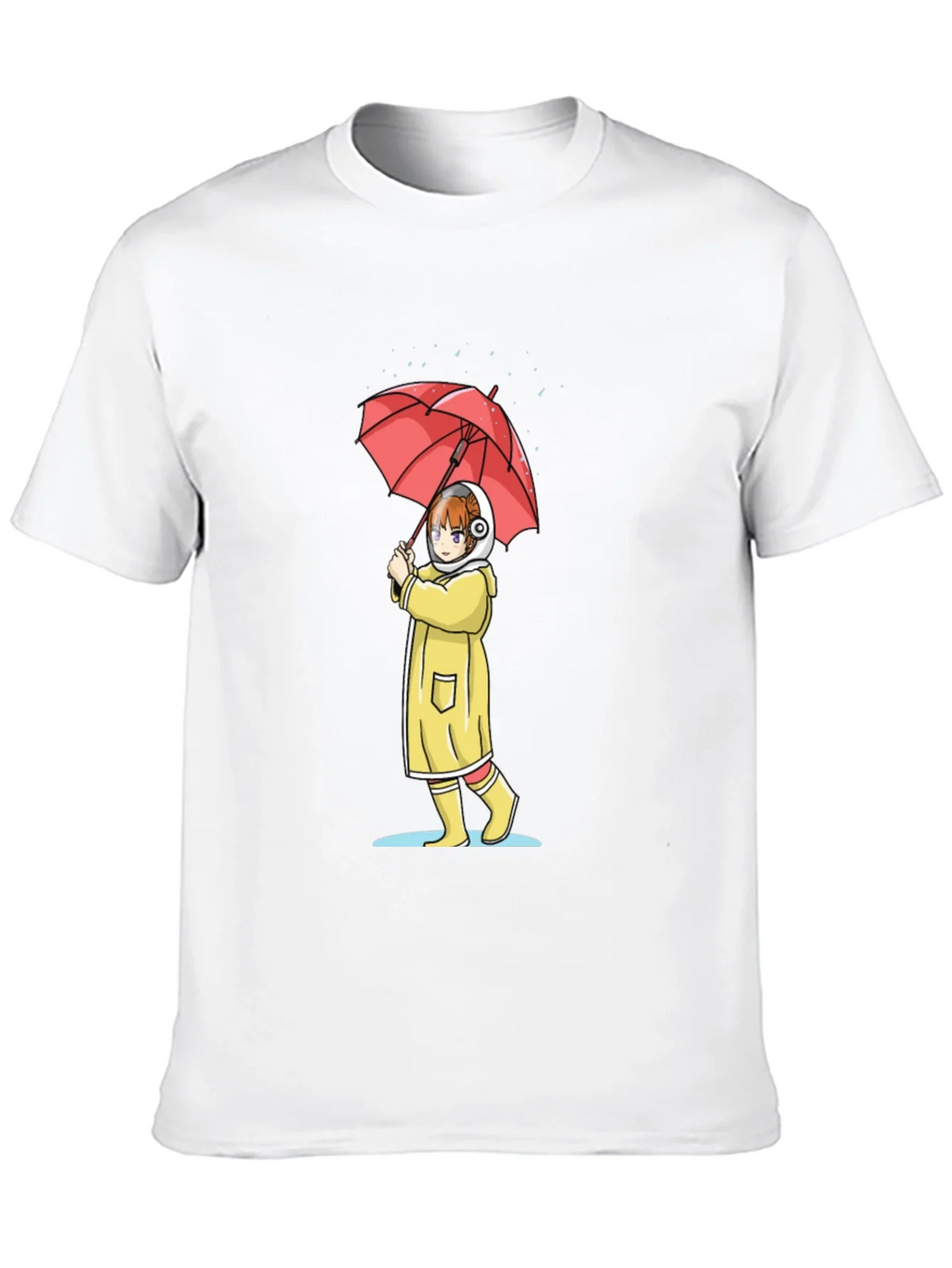 Anime Girl Umbrella Graphic T-Shirt product image 9
