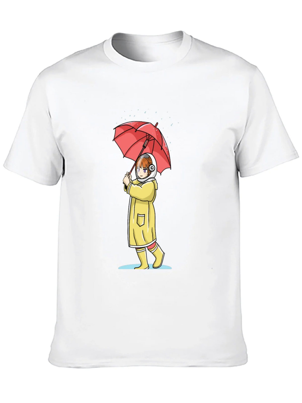 Anime Girl Umbrella Graphic T-Shirt product image 9