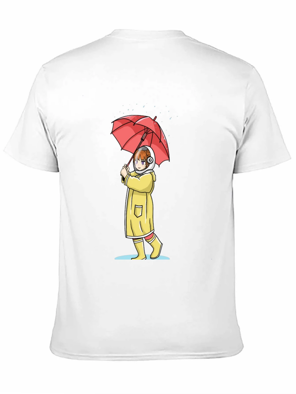 Anime Girl Umbrella Graphic T-Shirt product image 10