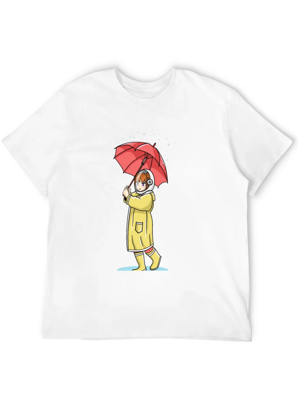 Anime Girl Umbrella Graphic T-Shirt product image 11