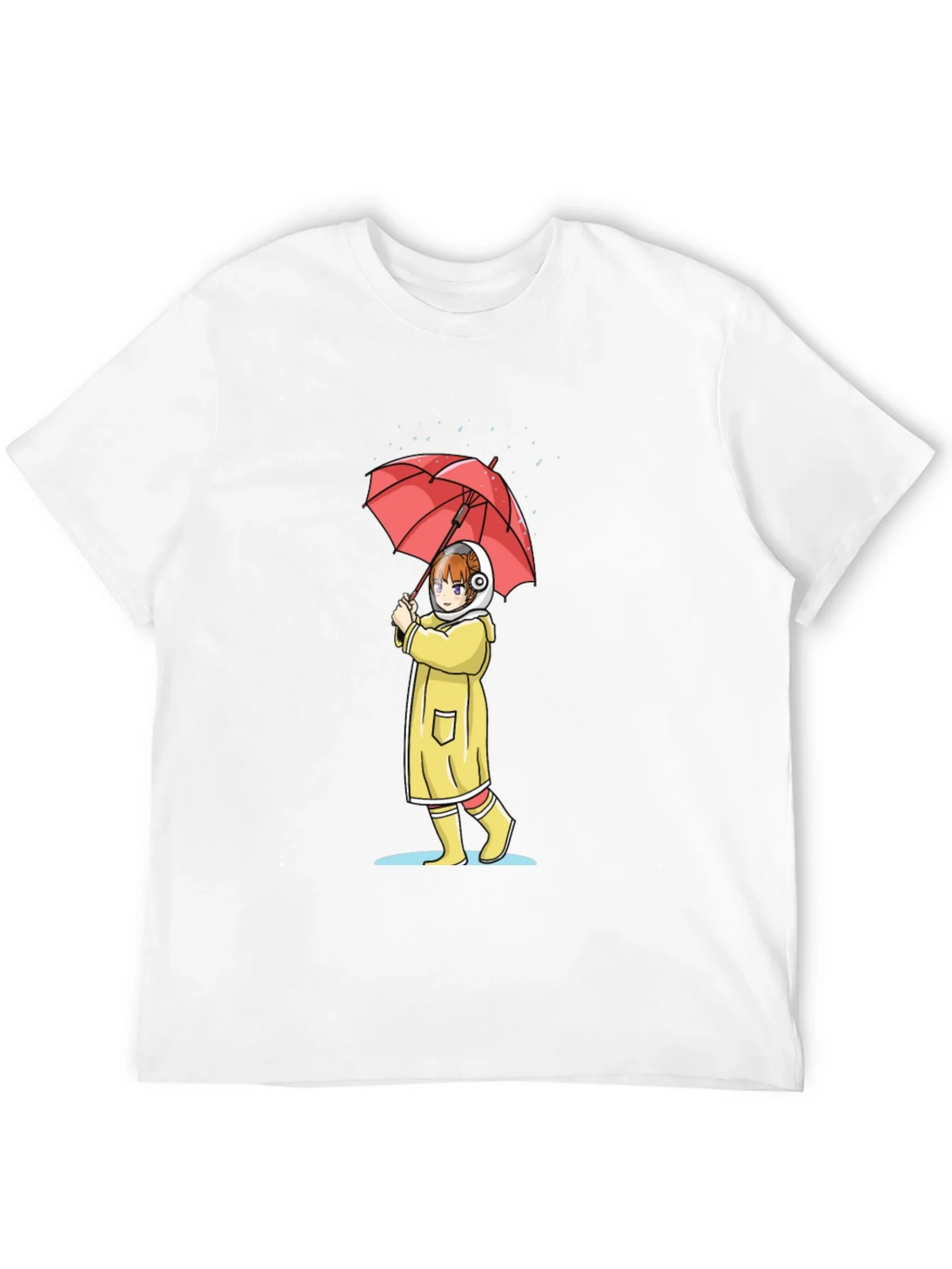 Anime Girl Umbrella Graphic T-Shirt product image 11