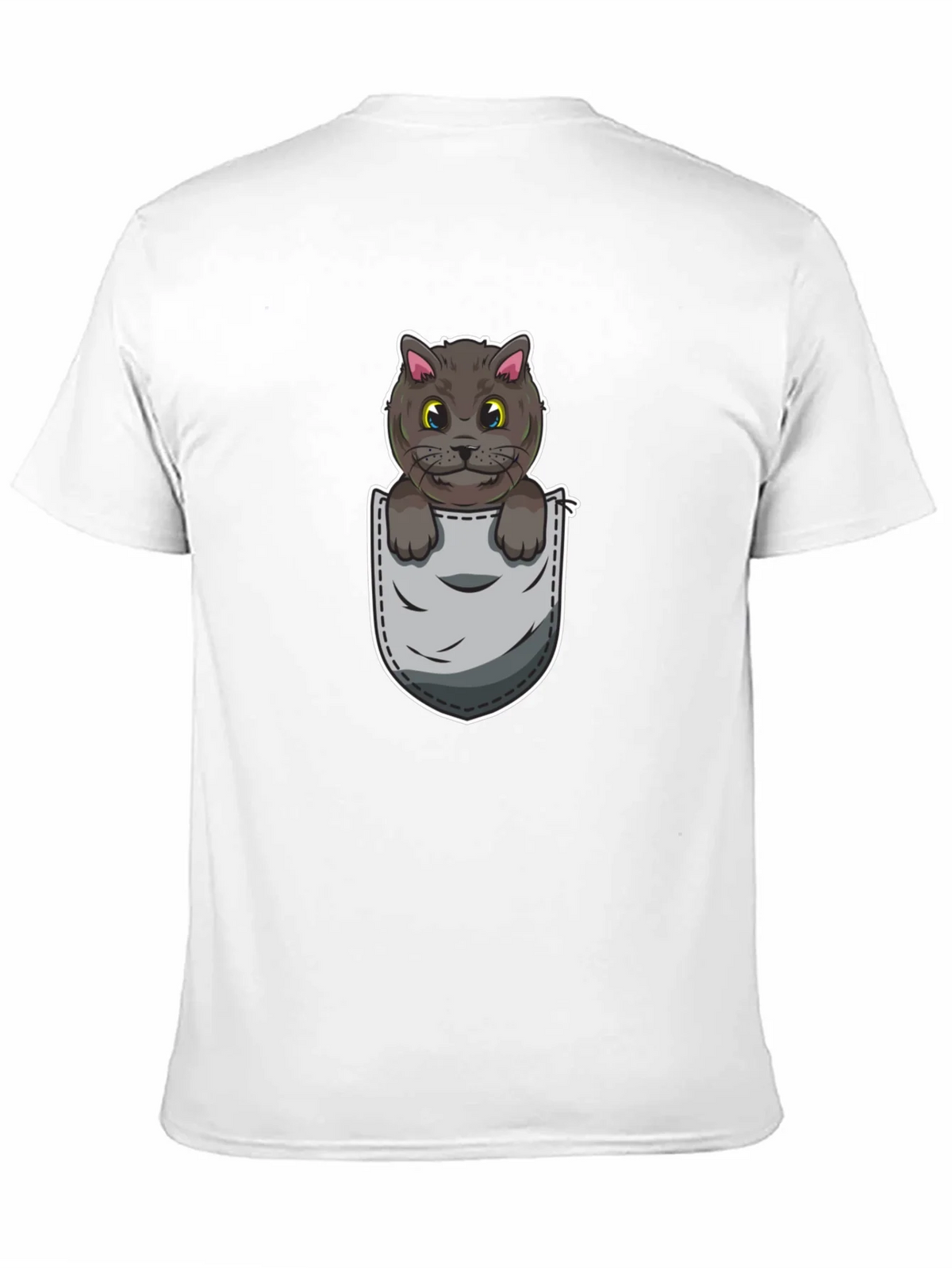 Cartoon Cat in Pocket Graphic Tee - Unisex product image 10