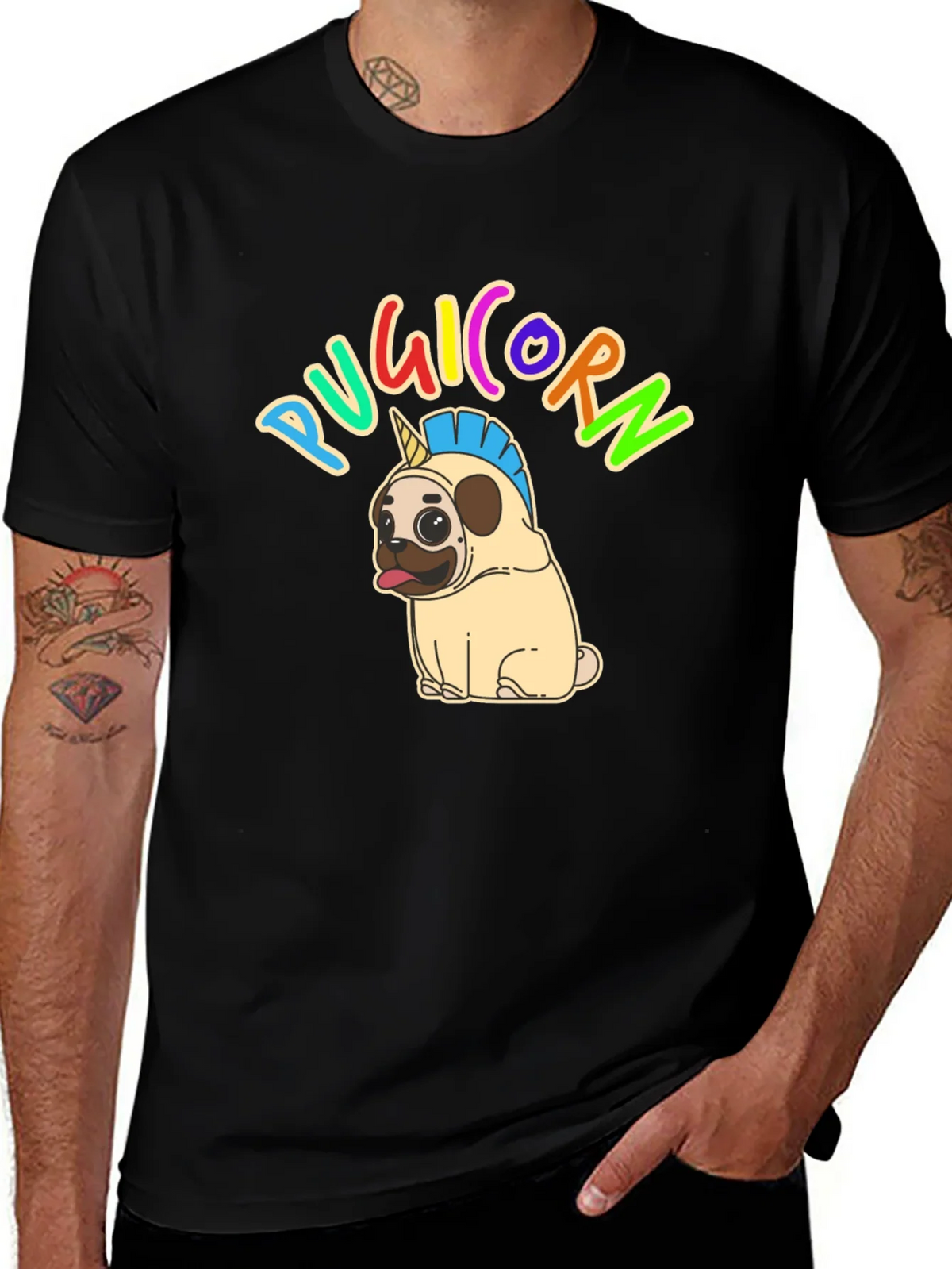 Pugicorn T-Shirt - Funny Unicorn Pug Tee product image 1