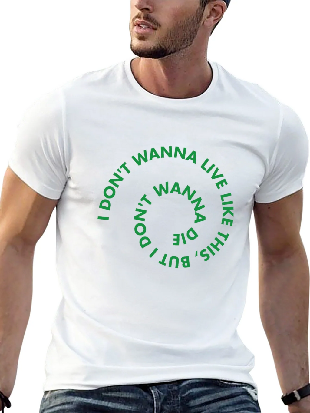 I Dont Wanna Live Like This Graphic Tee product image 12