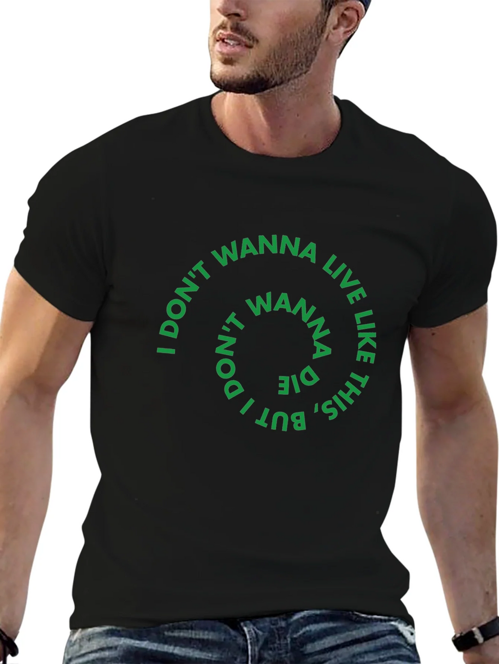 I Dont Wanna Live Like This Graphic Tee product image 6