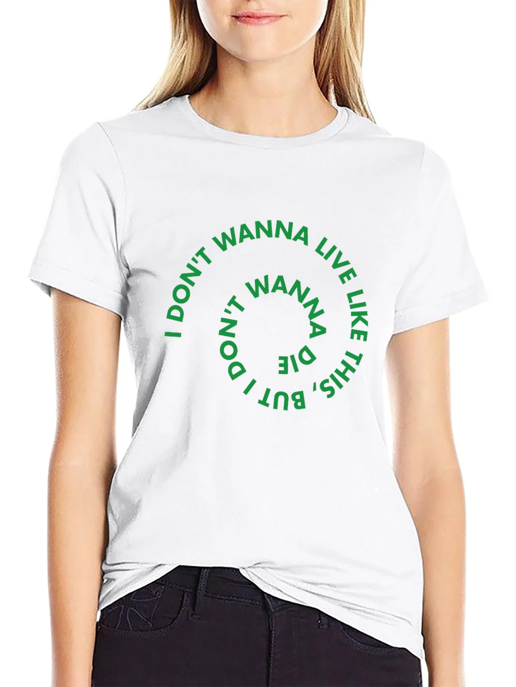 I Dont Wanna Live Like This Graphic Tee product image 8