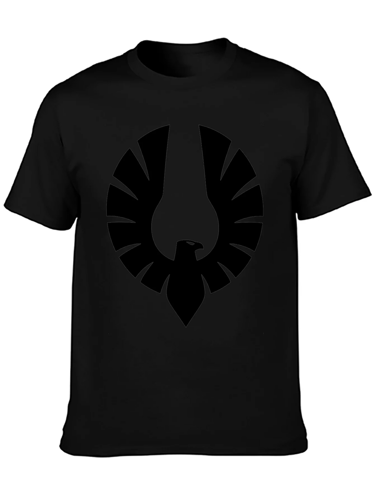 Mens Black Graphic Tee - Phoenix Emblem product image 3