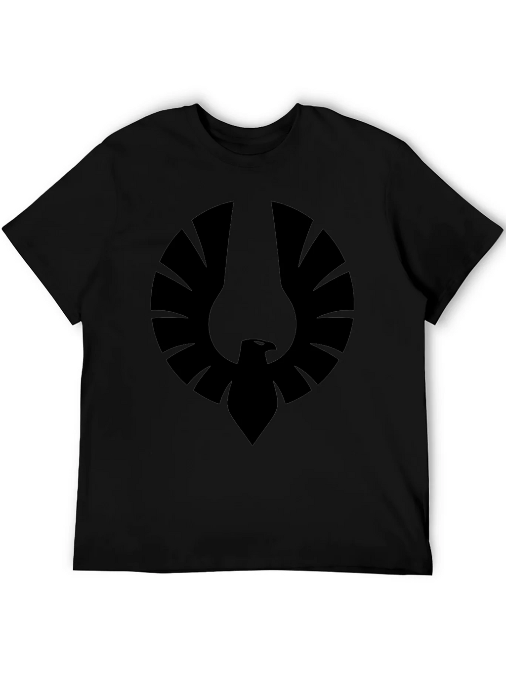 Mens Black Graphic Tee - Phoenix Emblem product image 5