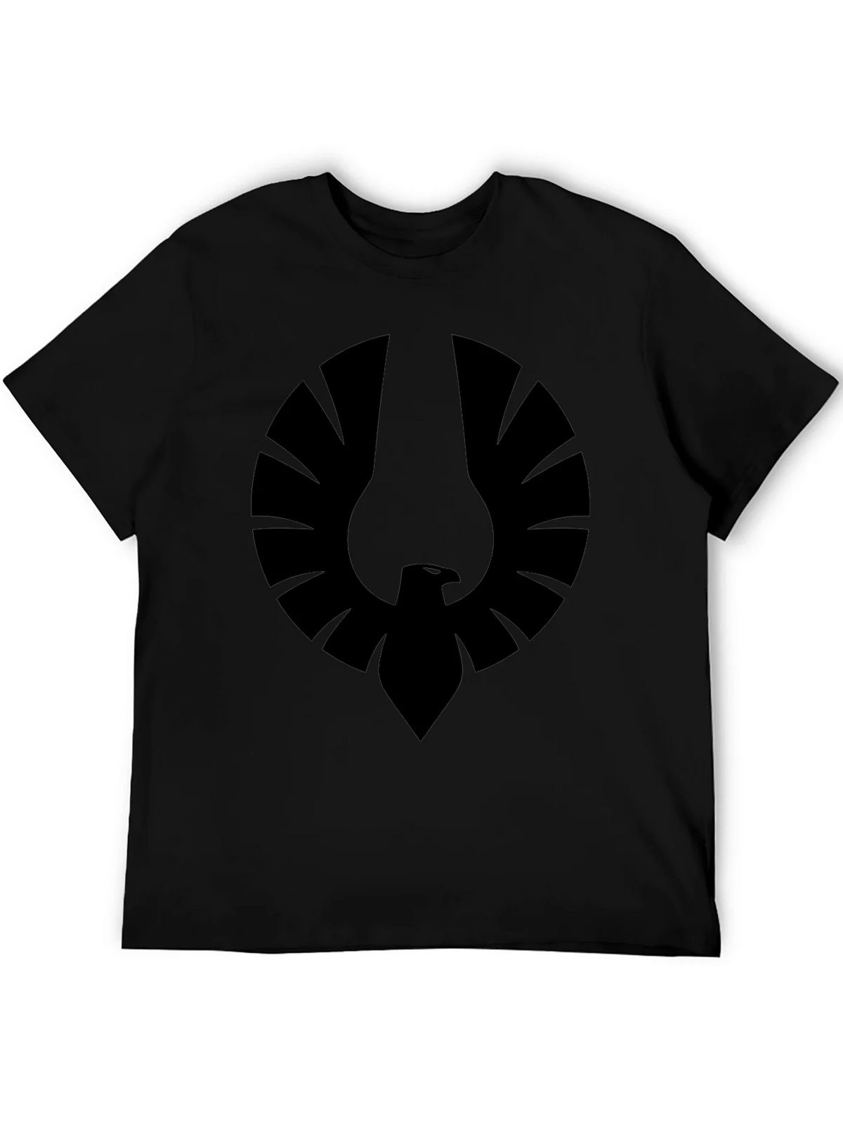 Mens Black Graphic Tee - Phoenix Emblem product image 5