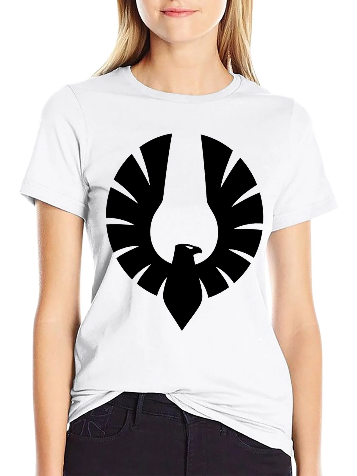 Mens Black Graphic Tee - Phoenix Emblem product image 8