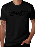 Street Graffiti Style Black T-Shirt product image 1