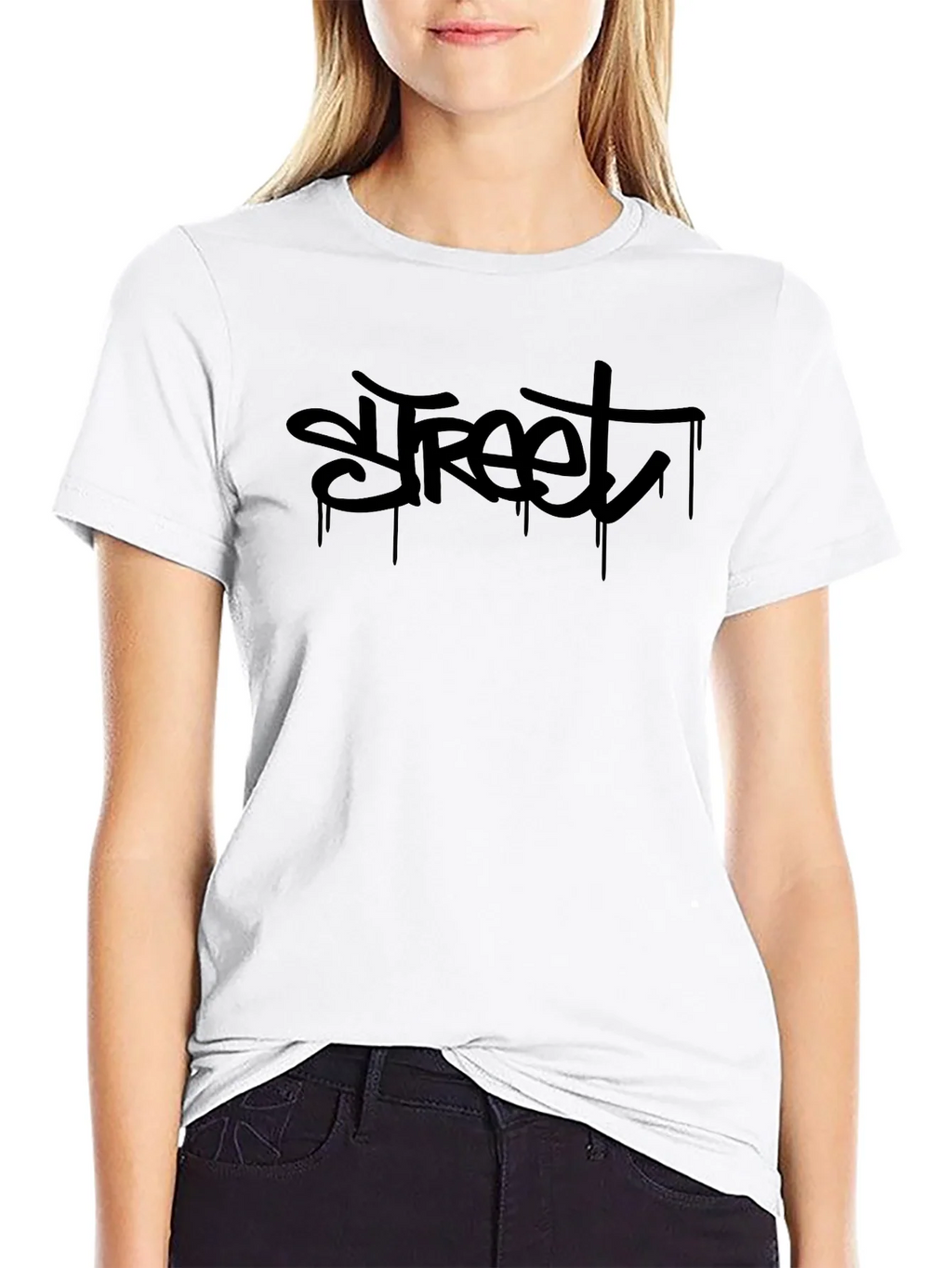 Street Graffiti Style Black T-Shirt product image 8