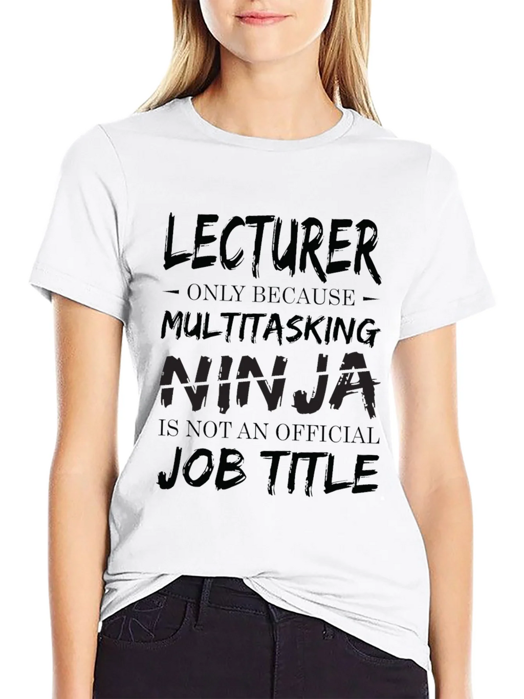 Lecturer Multitasking Ninja Black T-Shirt product image 8