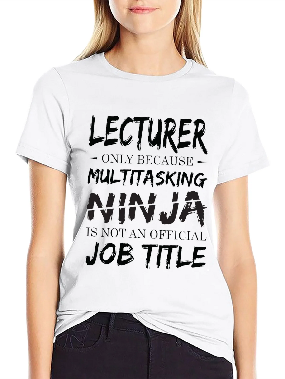 Lecturer Multitasking Ninja Black T-Shirt product image 8