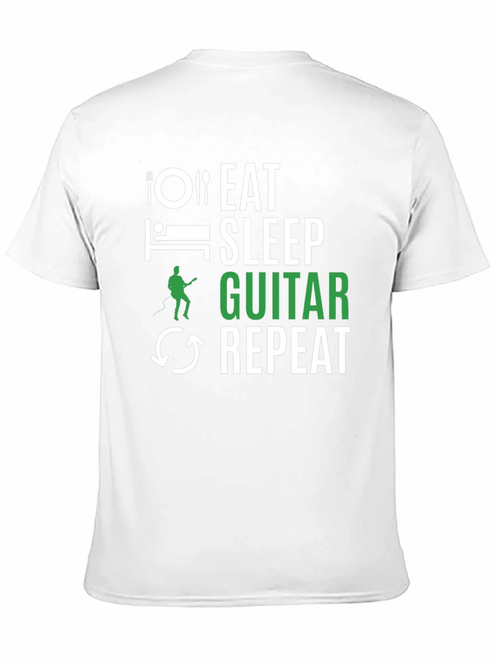 Eat Sleep Guitar Repeat Graphic Tee product image 10