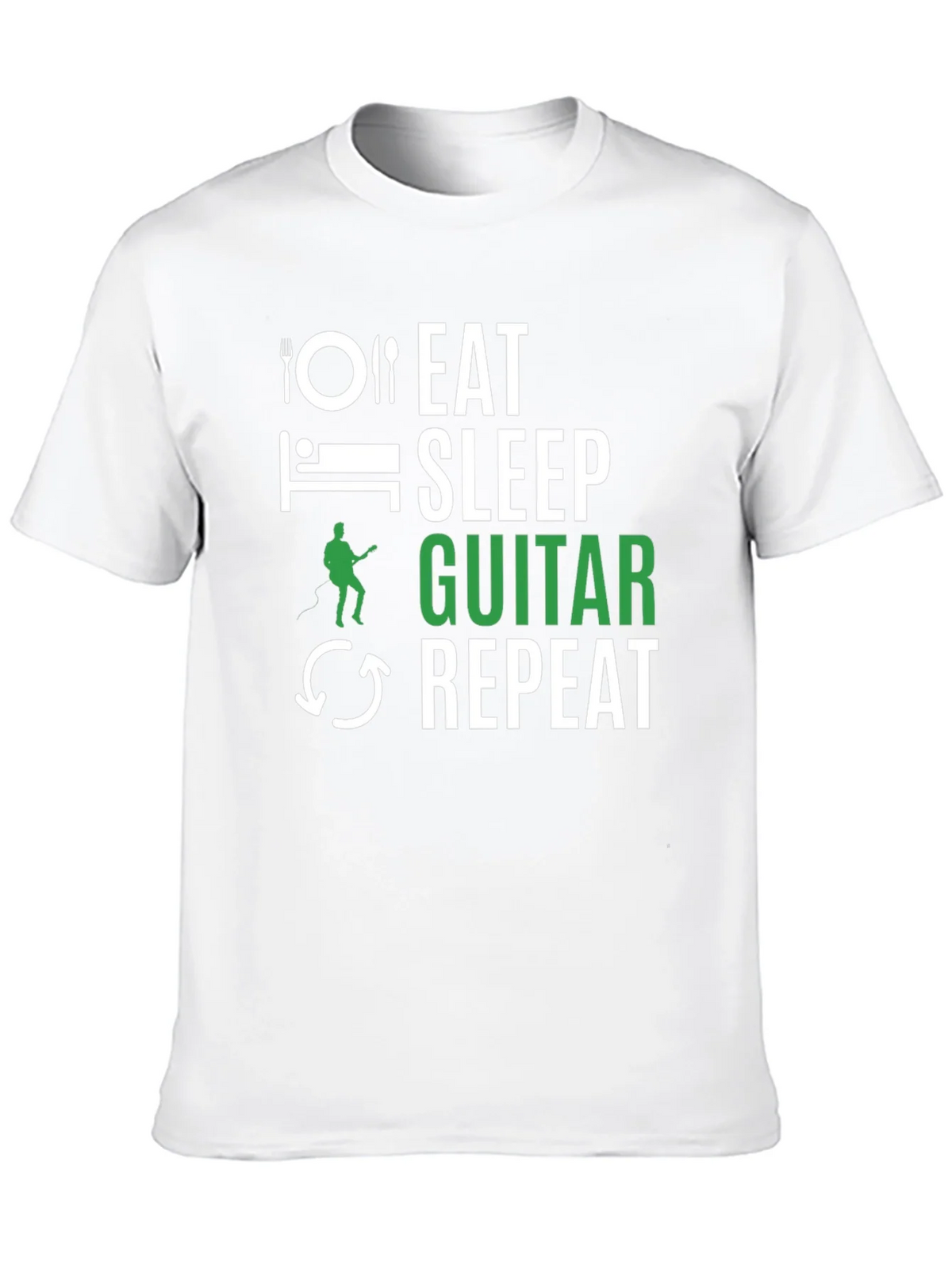 Eat Sleep Guitar Repeat Graphic Tee product image 9
