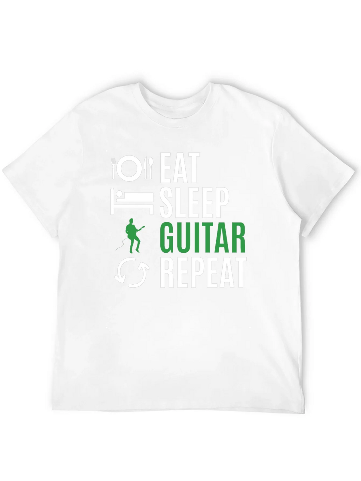 Eat Sleep Guitar Repeat Graphic Tee product image 11