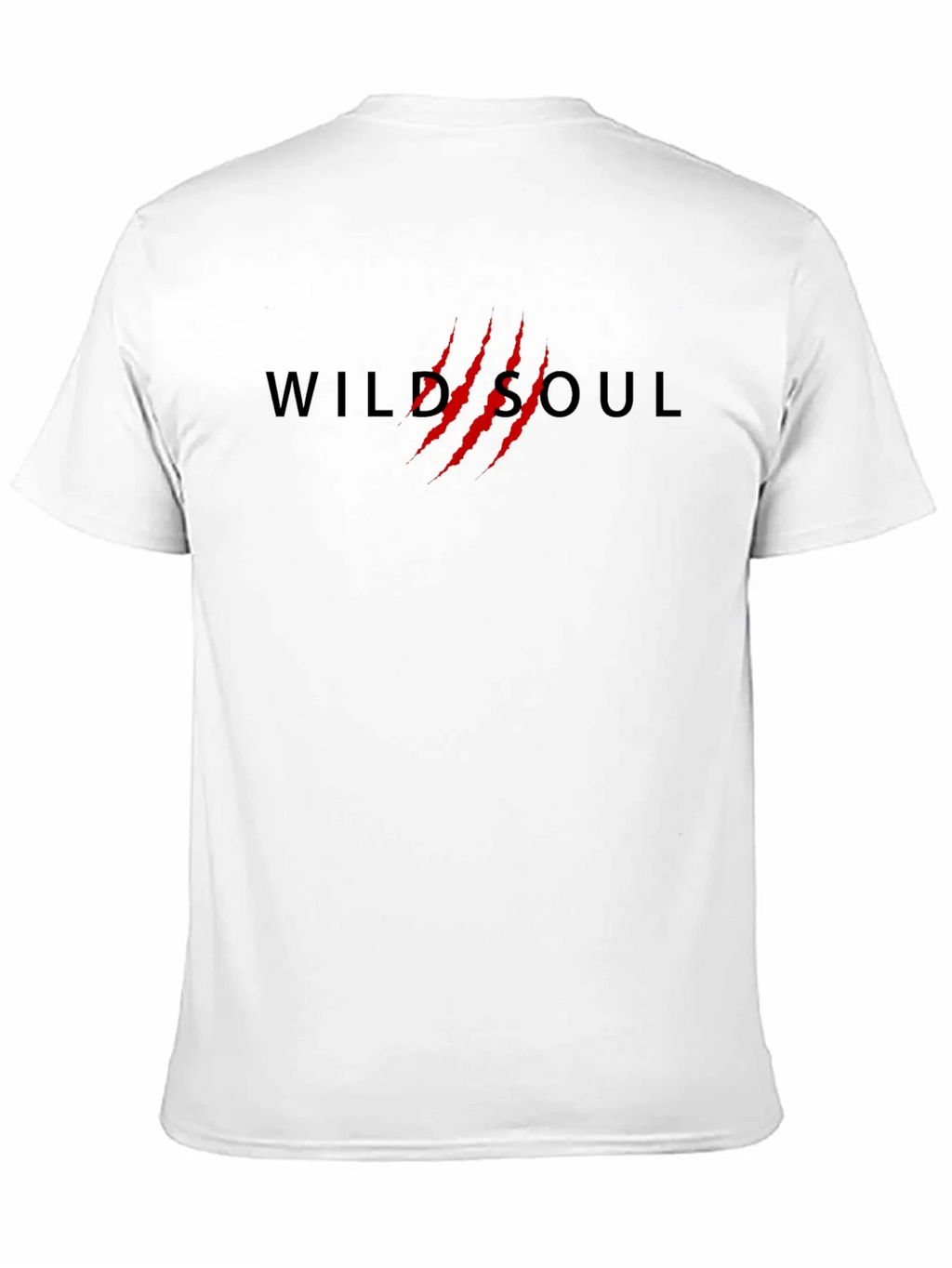Wild Soul T-Shirt - Black Cotton Tee with Red Claw Design product image 10