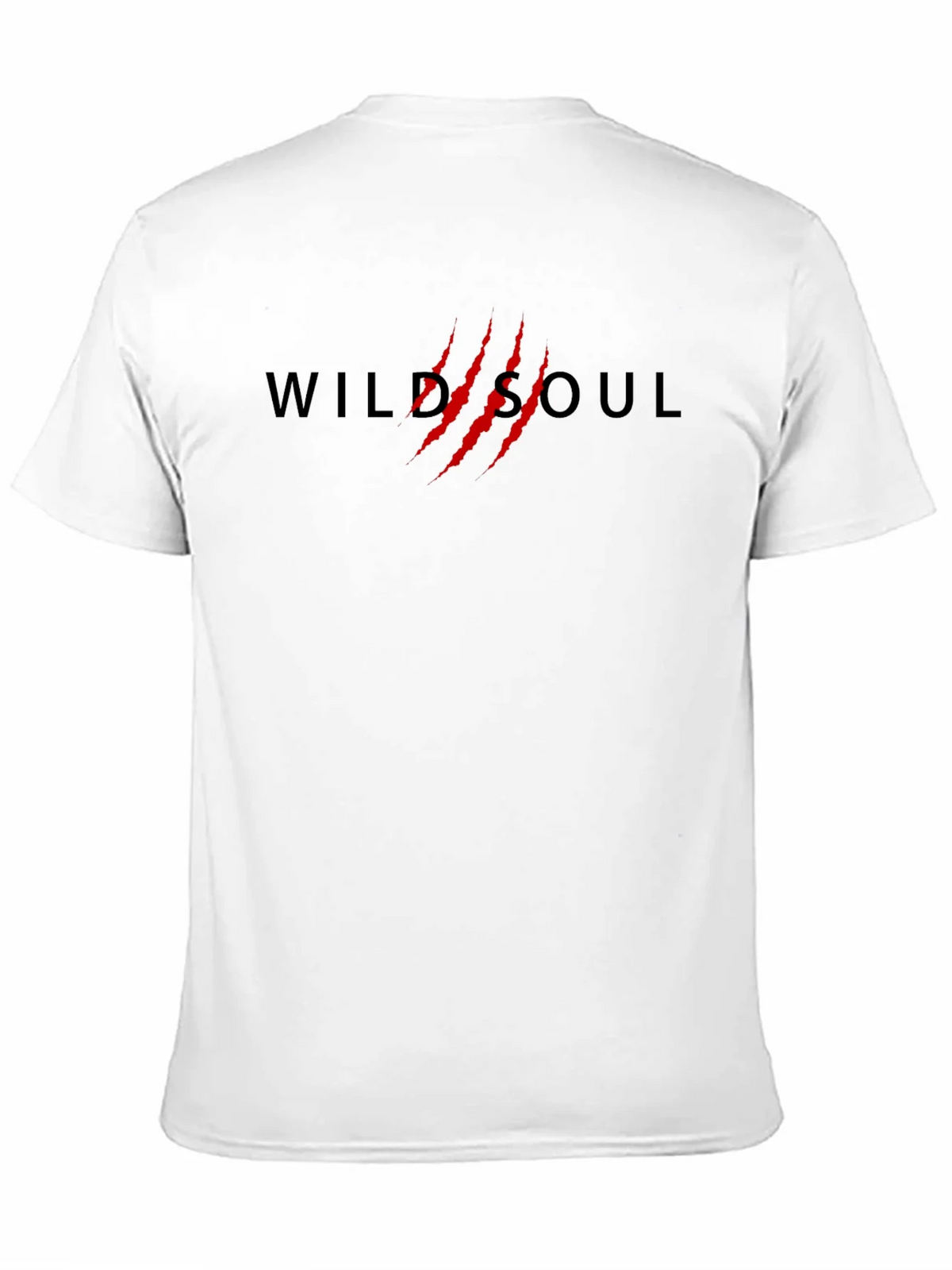 Wild Soul T-Shirt - Black Cotton Tee with Red Claw Design product image 10