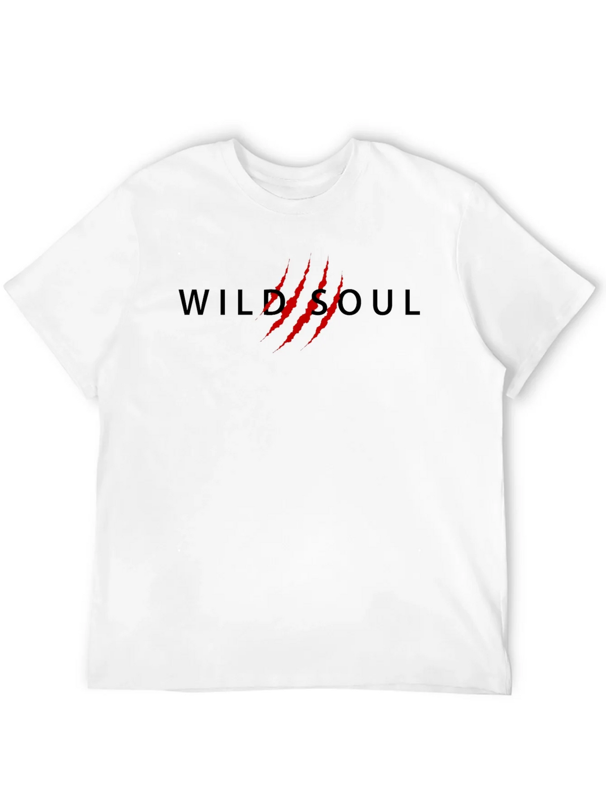 Wild Soul T-Shirt - Black Cotton Tee with Red Claw Design product image 11