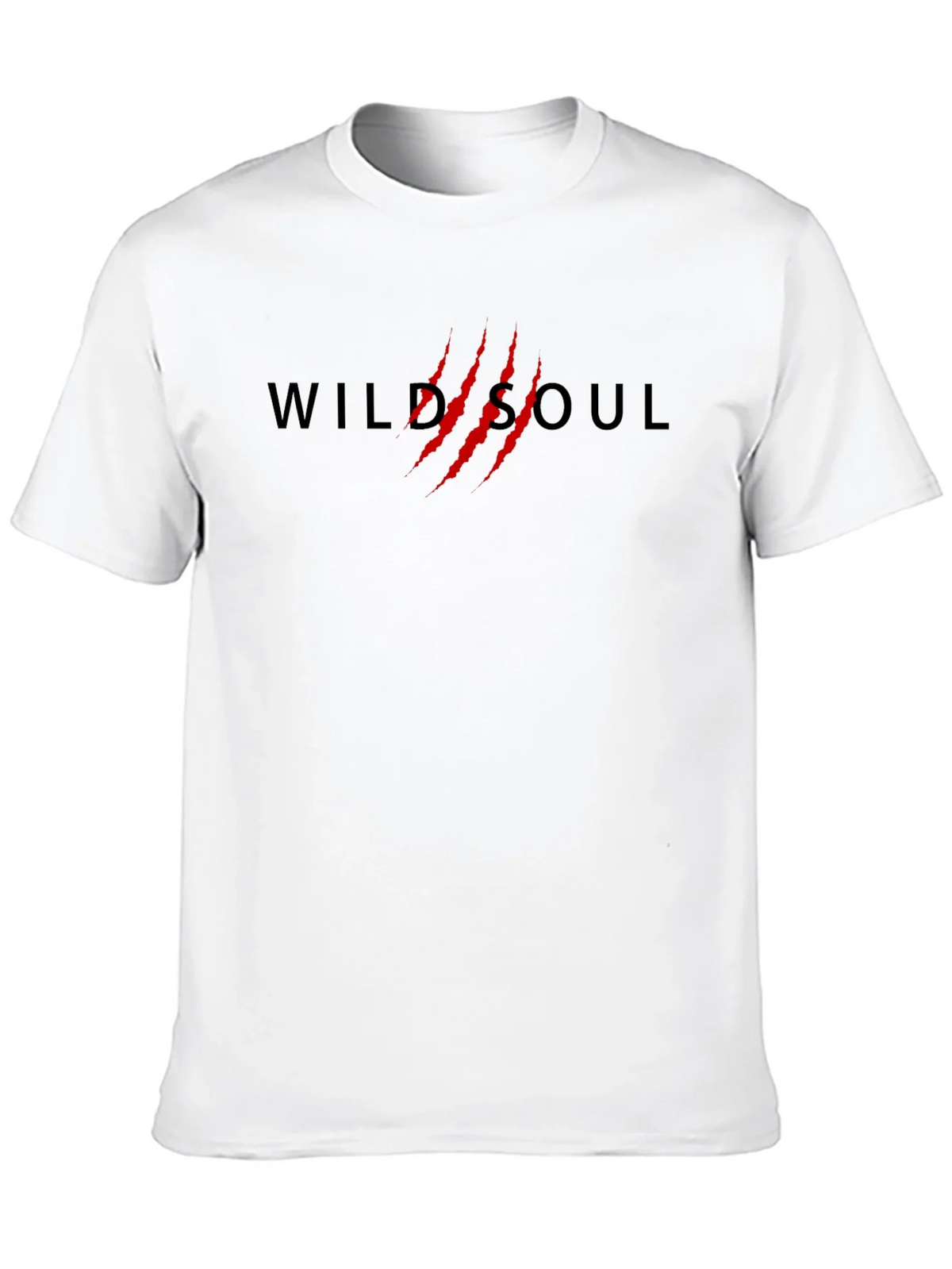 Wild Soul T-Shirt - Black Cotton Tee with Red Claw Design product image 9