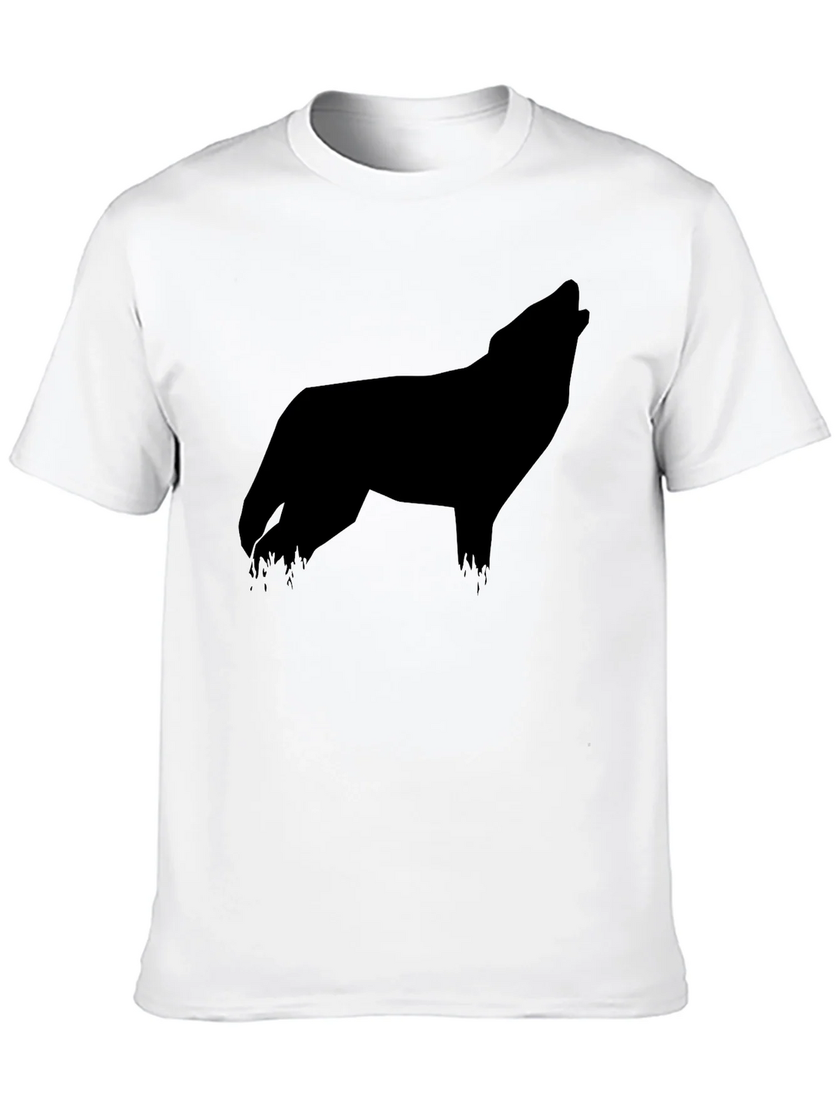 Black Wolf Silhouette Graphic Tee product image 9
