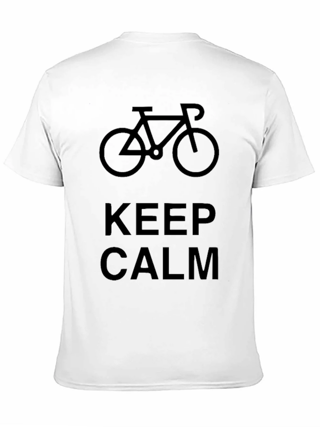 Keep Calm Bicycle Graphic Black T-Shirt product image 10