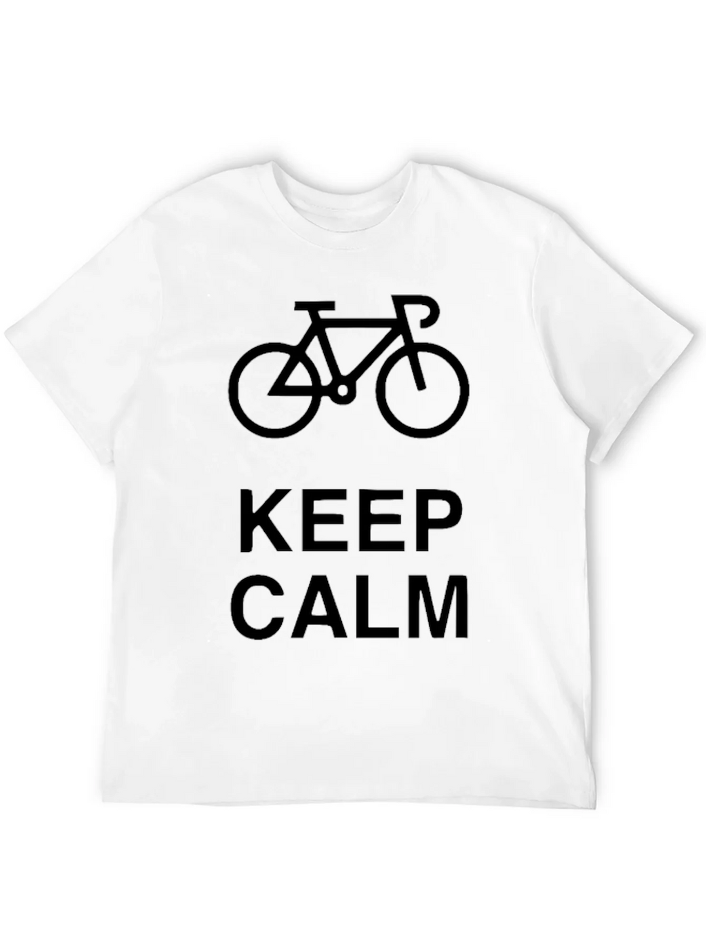 Keep Calm Bicycle Graphic Black T-Shirt product image 11
