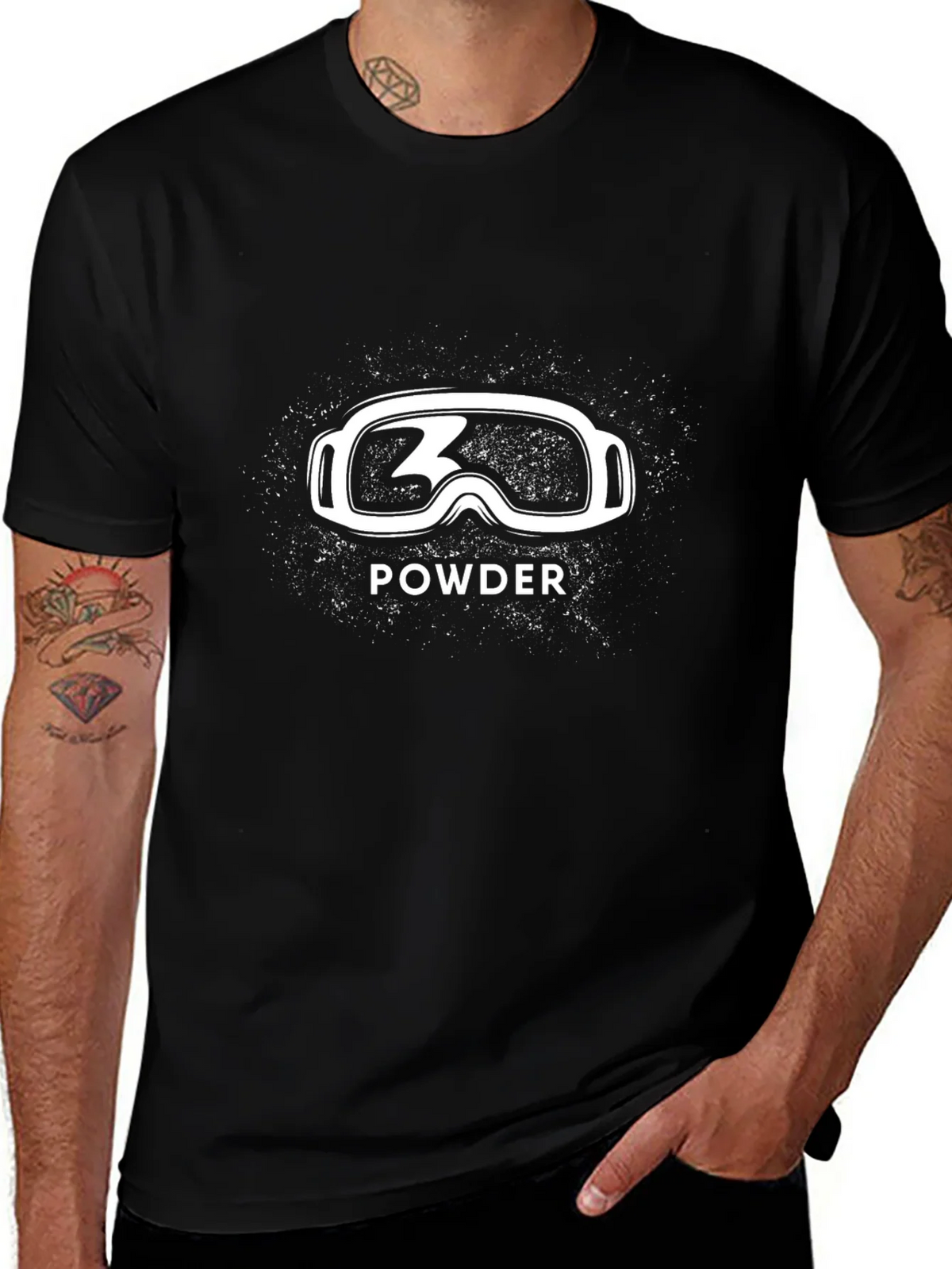 Powder Ski Goggles Graphic T-Shirt product image 1