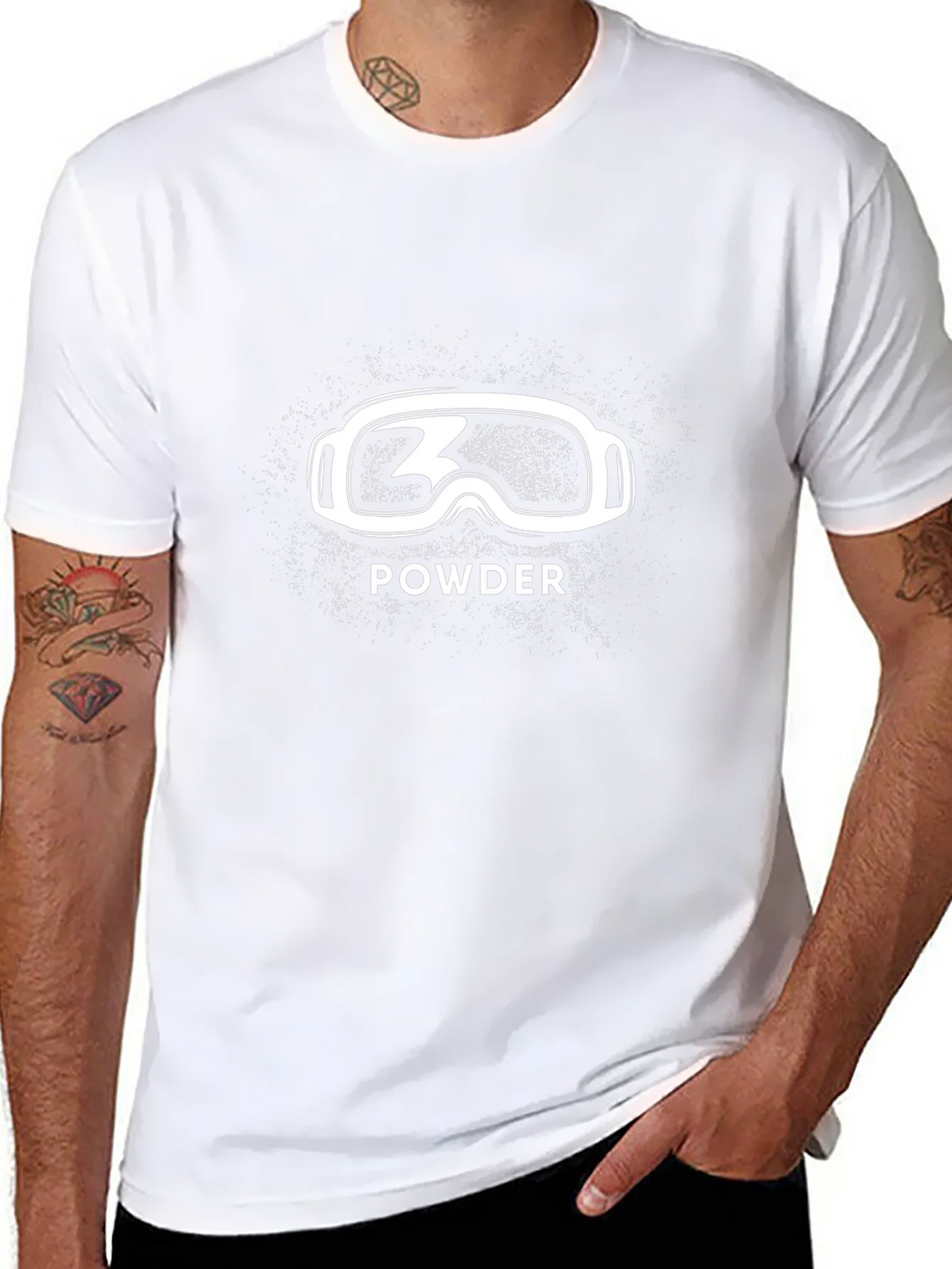 Powder Ski Goggles Graphic T-Shirt product image 7