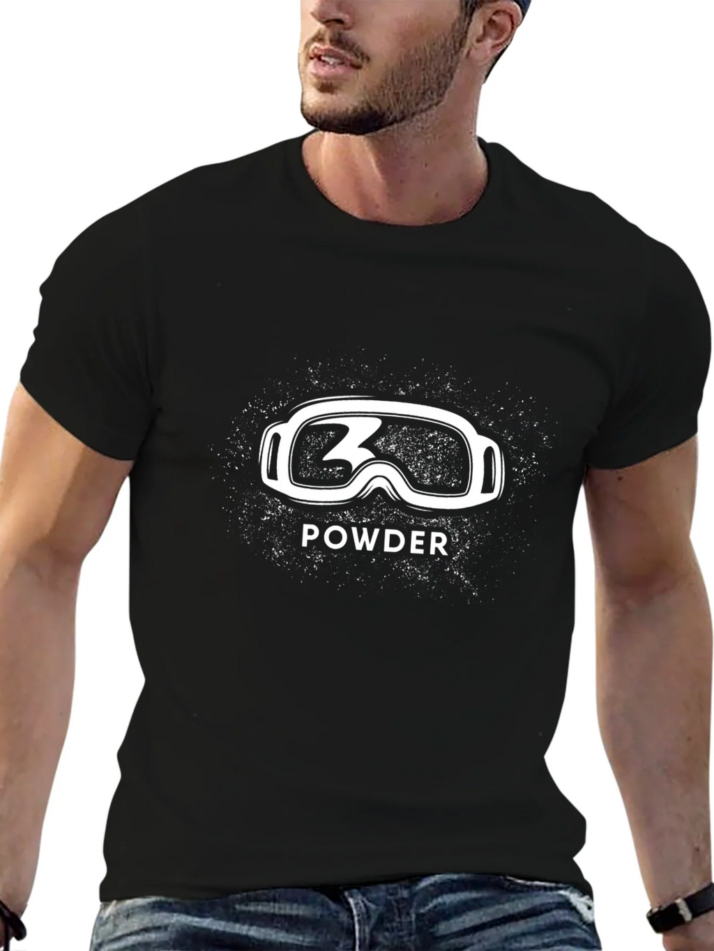 Powder Ski Goggles Graphic T-Shirt product image 6
