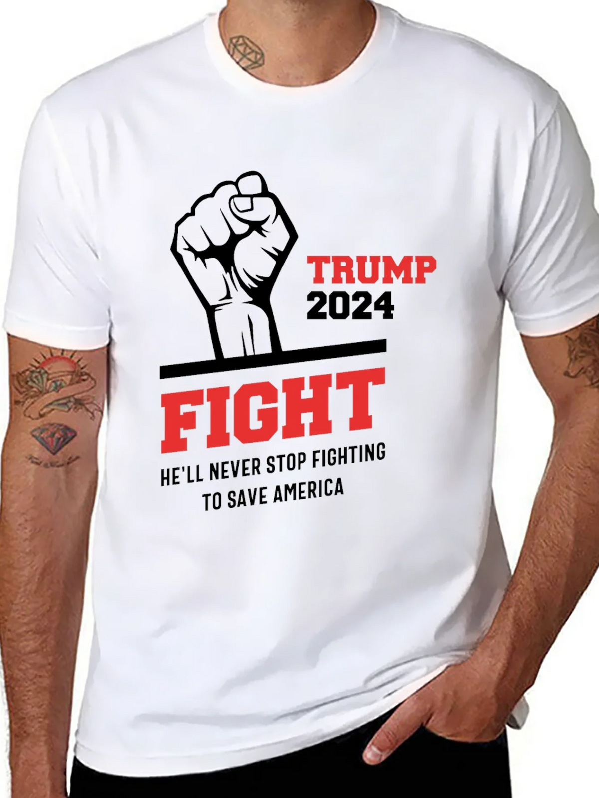 Trump 2024 Fight T-Shirt - Save America! product image 7