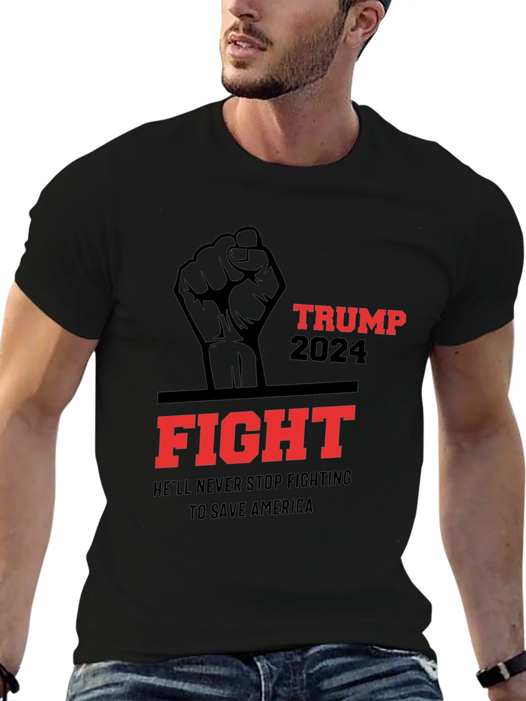 Trump 2024 Fight T-Shirt - Save America! product image 6