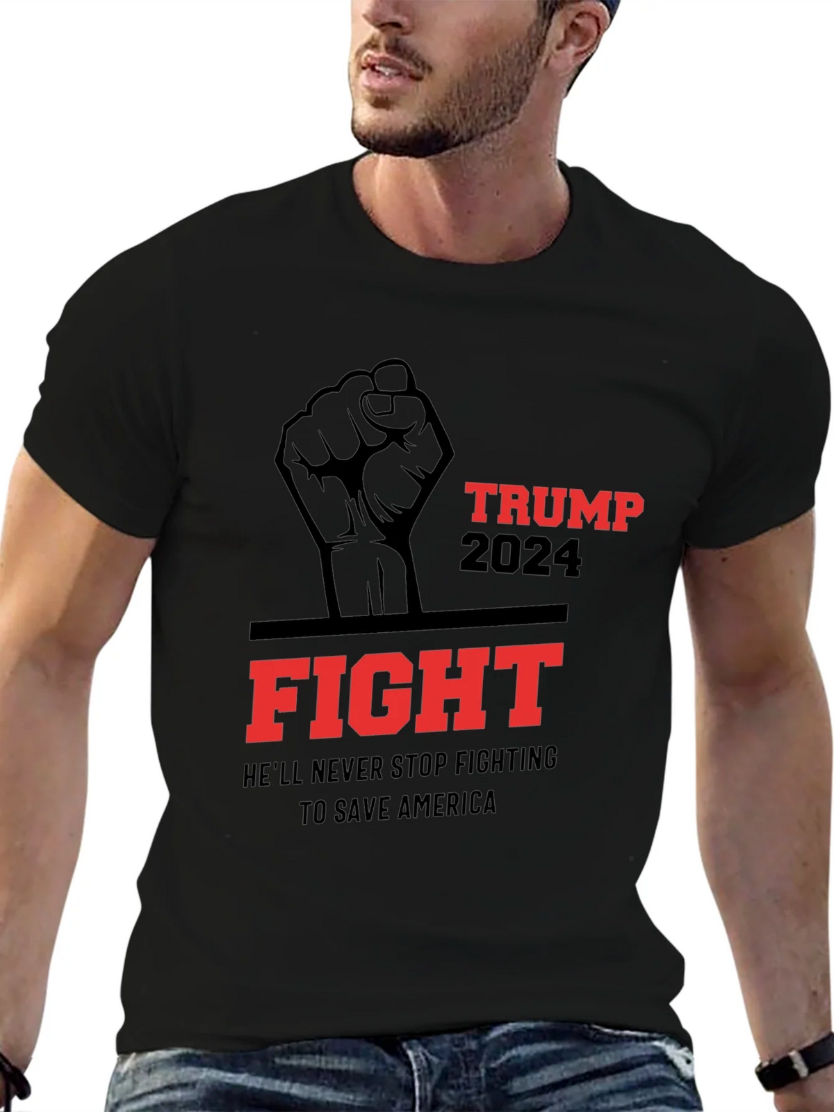 Trump 2024 Fight T-Shirt - Save America! product image 6
