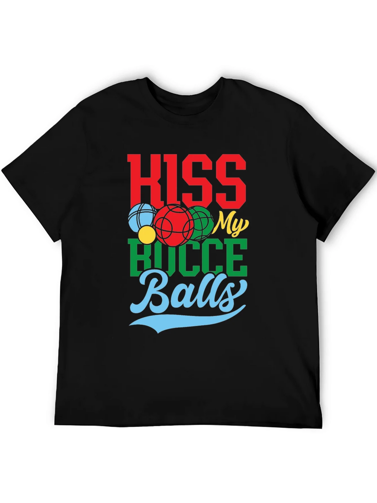 Kiss My Bocce Balls Graphic Tee product image 5