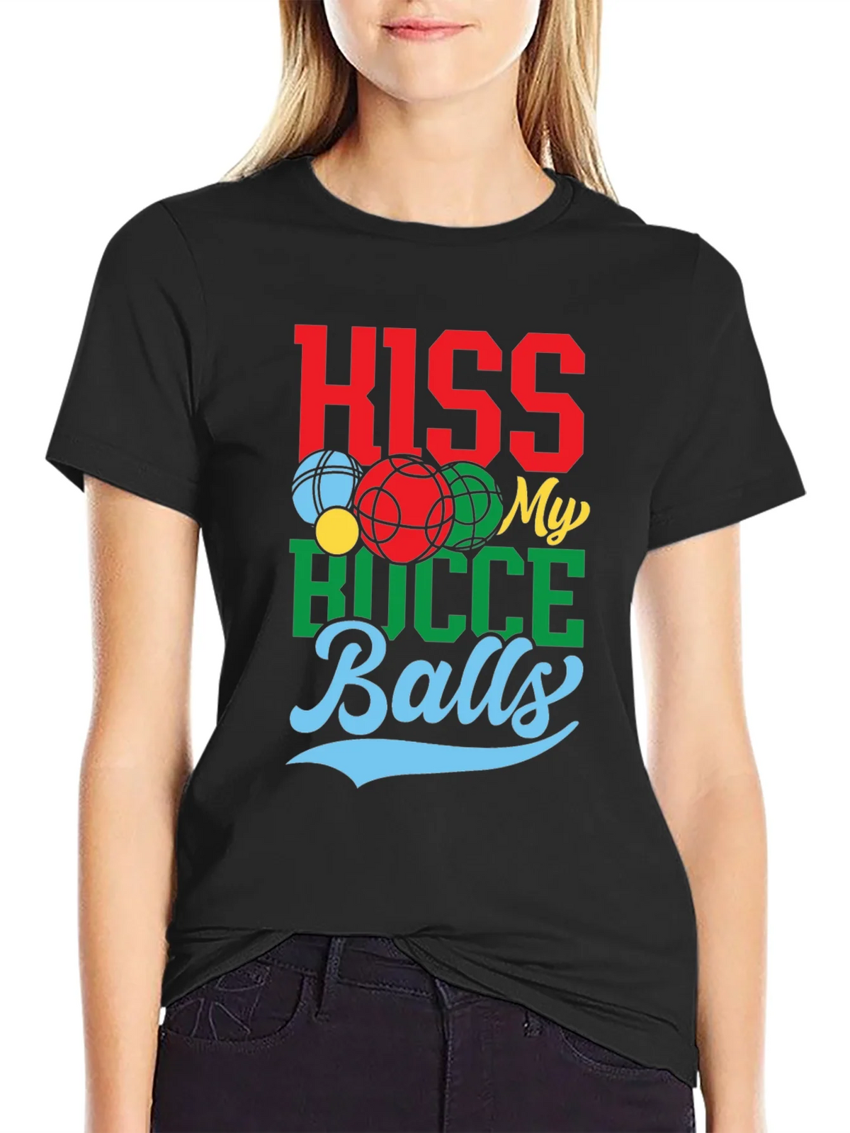 Kiss My Bocce Balls Graphic Tee product image 2