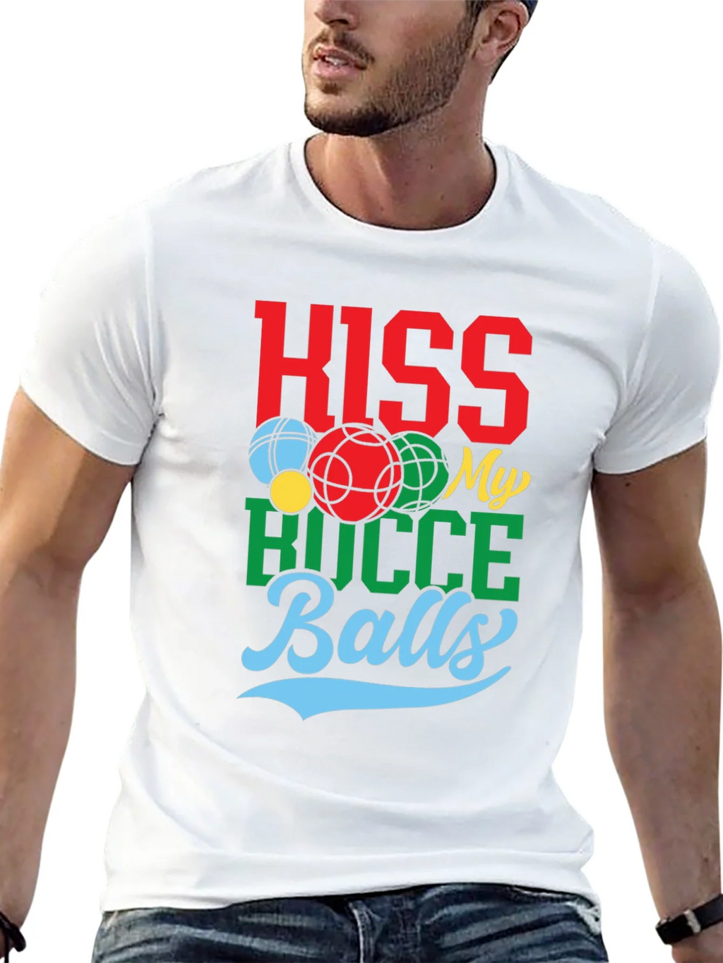 Kiss My Bocce Balls Graphic Tee product image 12