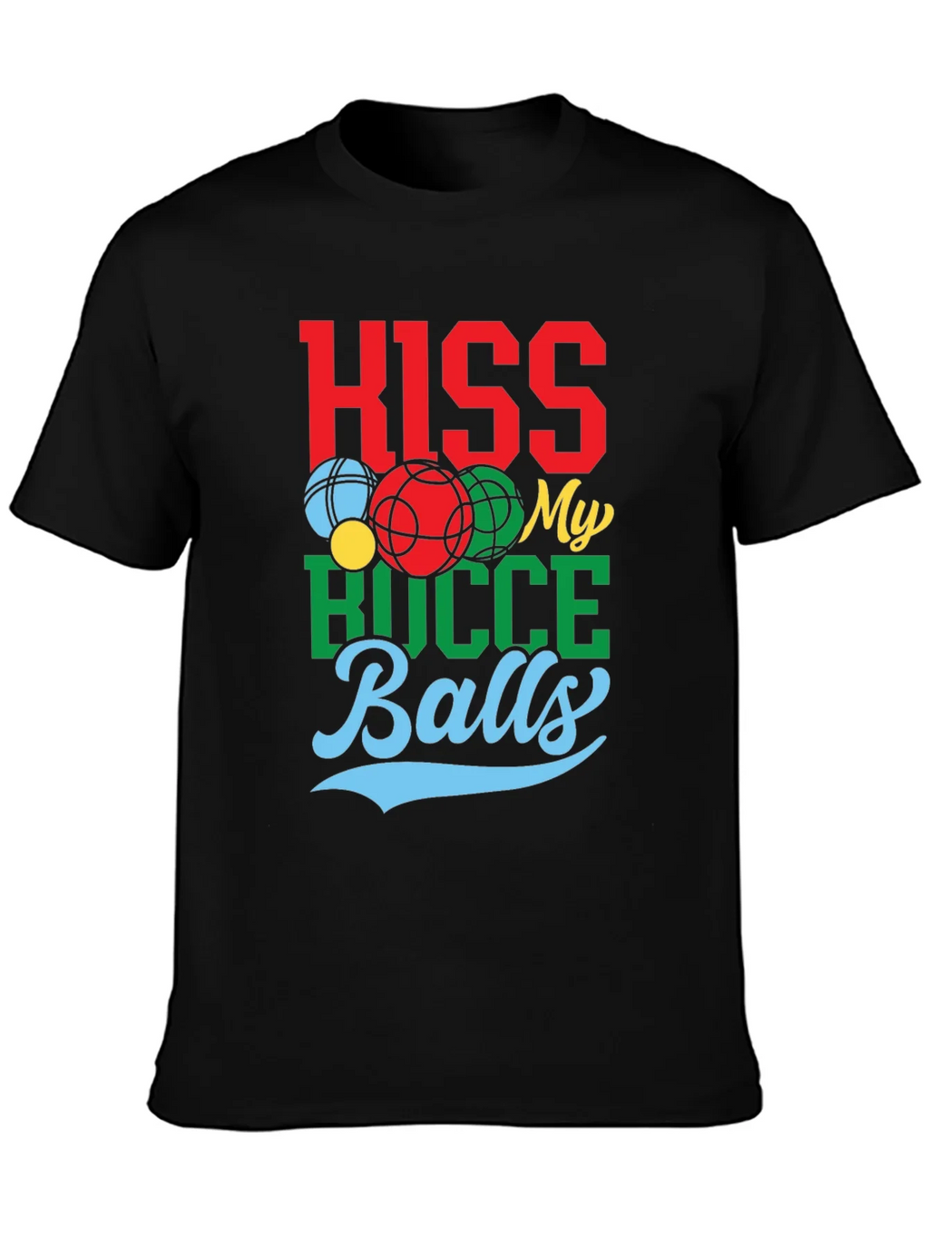 Kiss My Bocce Balls Graphic Tee product image 3