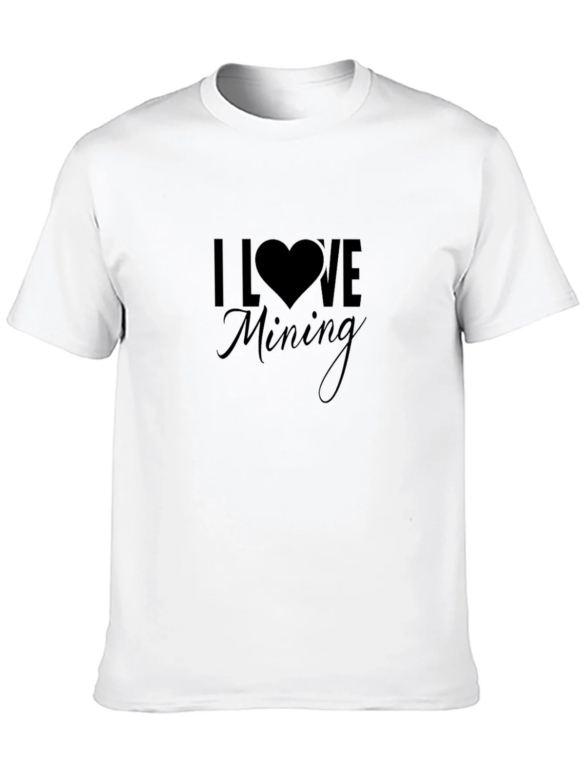 I Love Mining Black T-Shirt product image 9