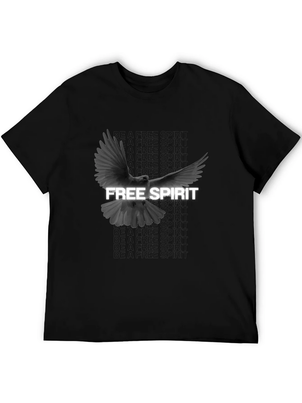 Free Spirit Dove Graphic T-Shirt - Black product image 5
