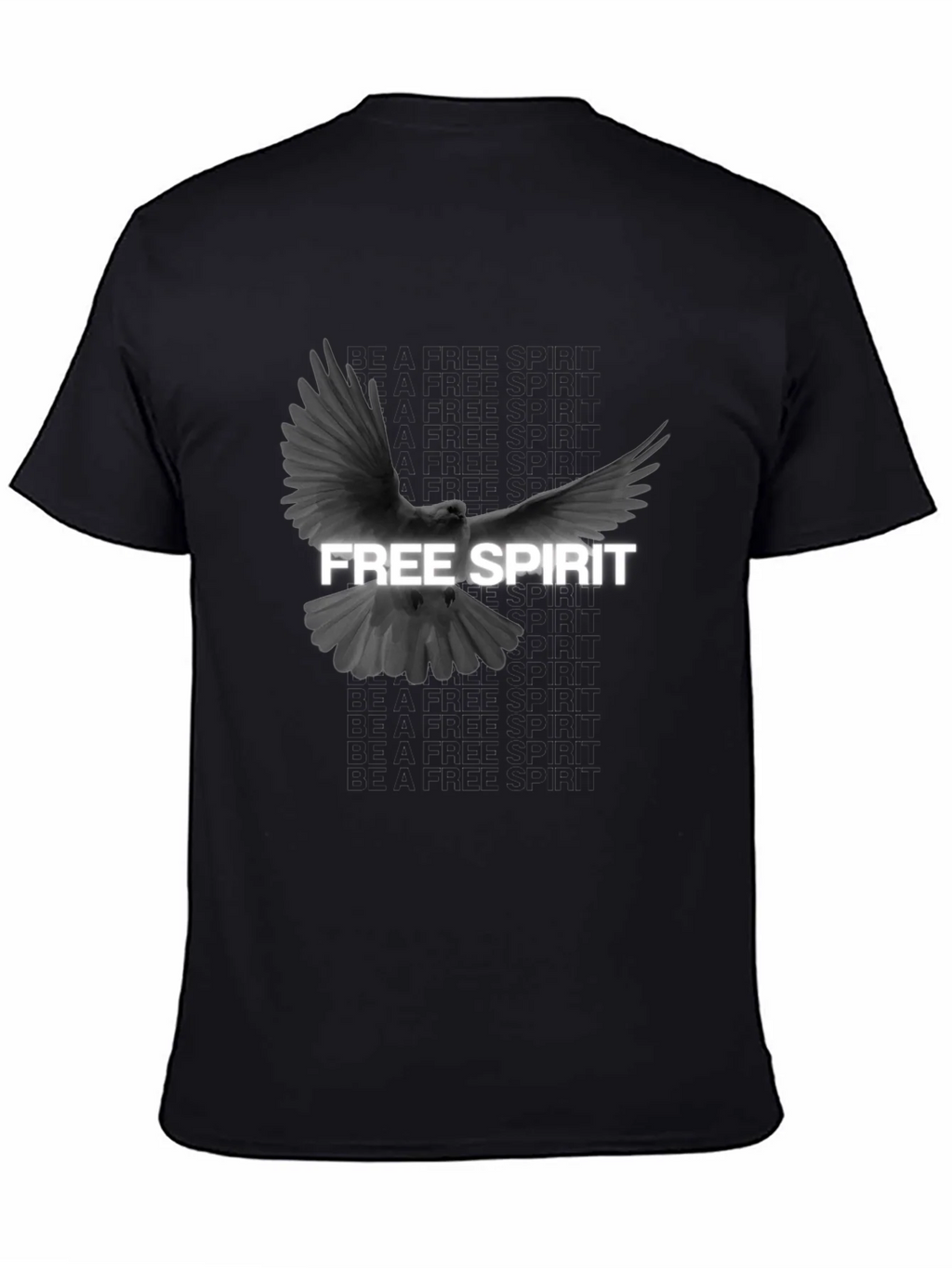 Free Spirit Dove Graphic T-Shirt - Black product image 4
