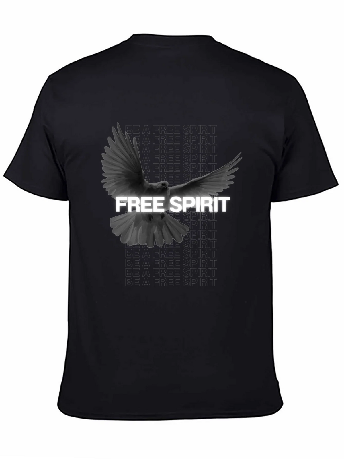 Free Spirit Dove Graphic T-Shirt - Black product image 4