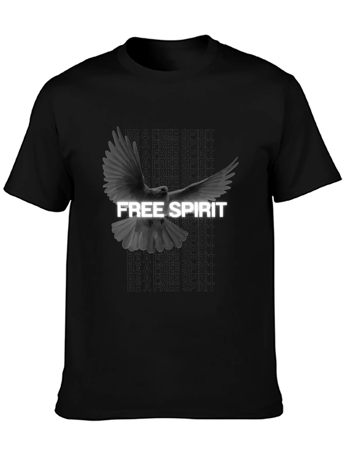 Free Spirit Dove Graphic T-Shirt - Black product image 3