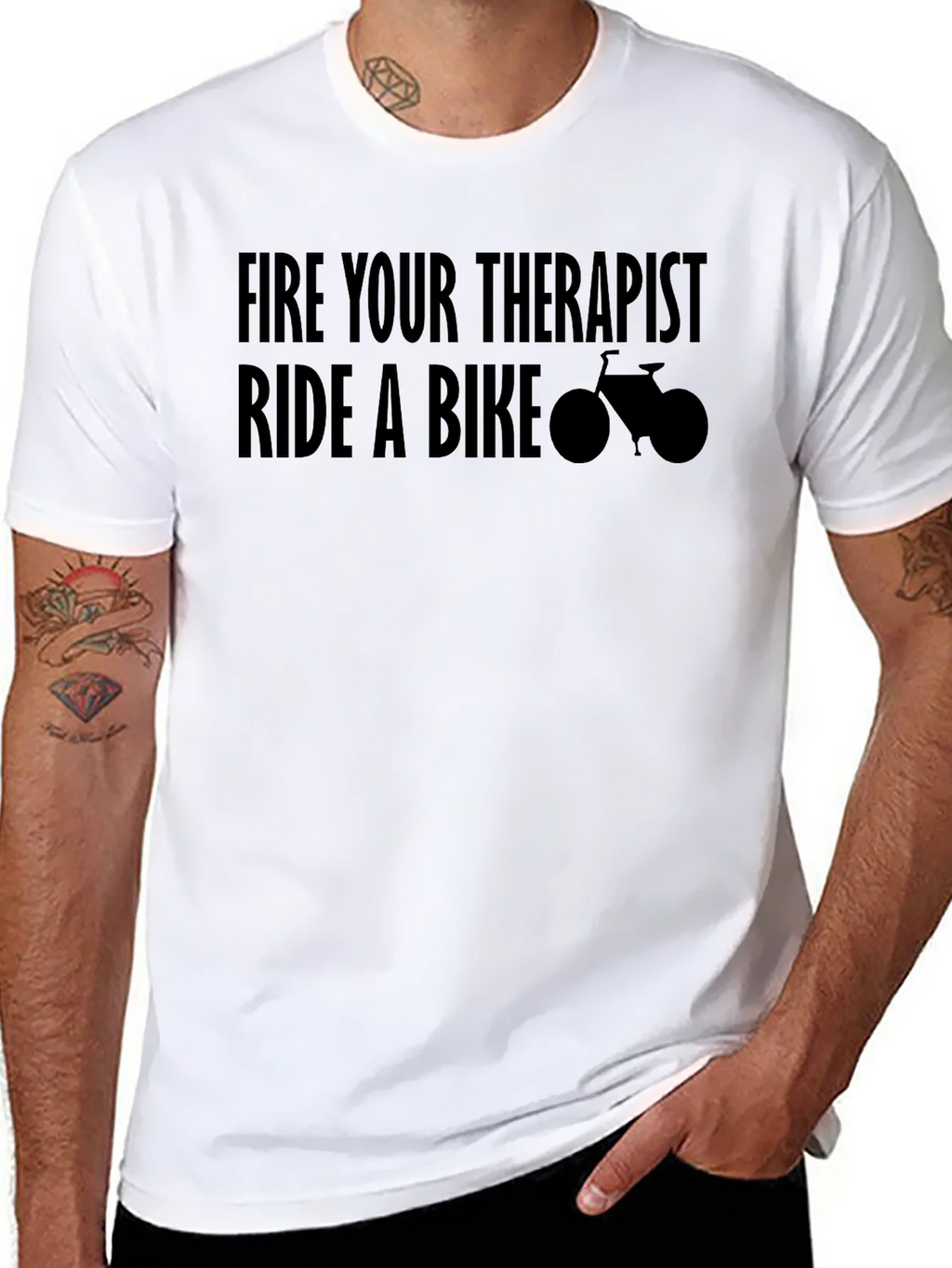Fire Your Therapist Ride A Bike T-Shirt product image 7