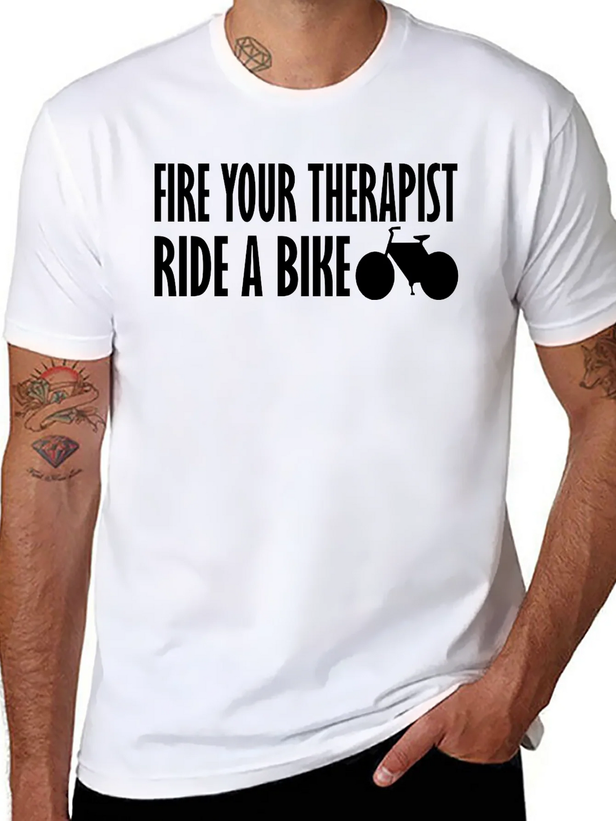 Fire Your Therapist Ride A Bike T-Shirt product image 7