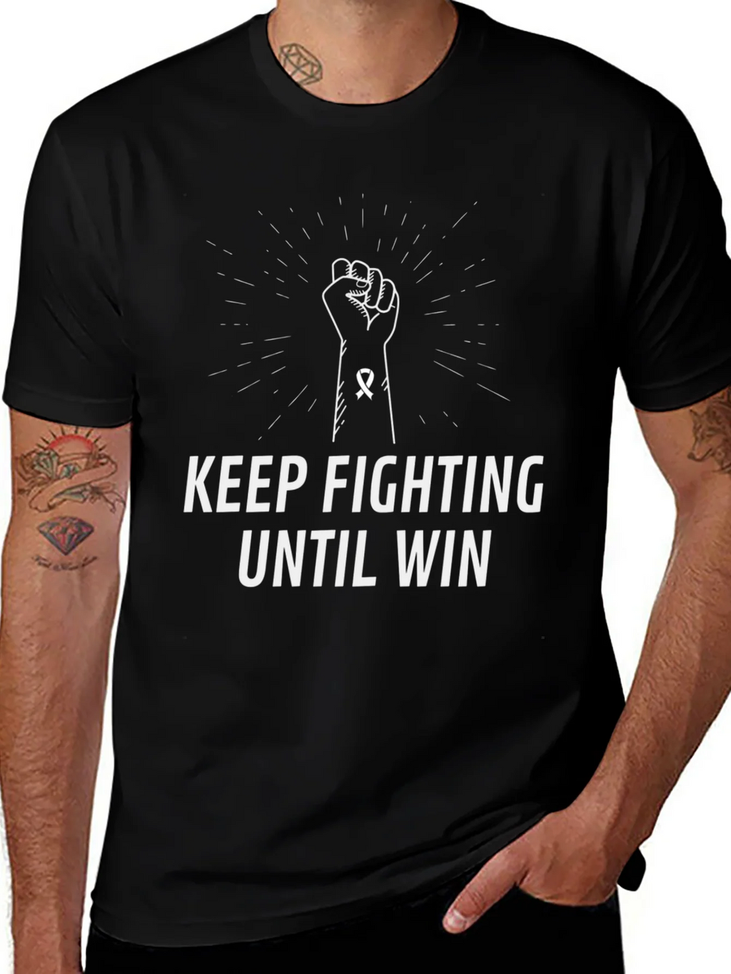 Keep Fighting Until Win T-Shirt product image 1