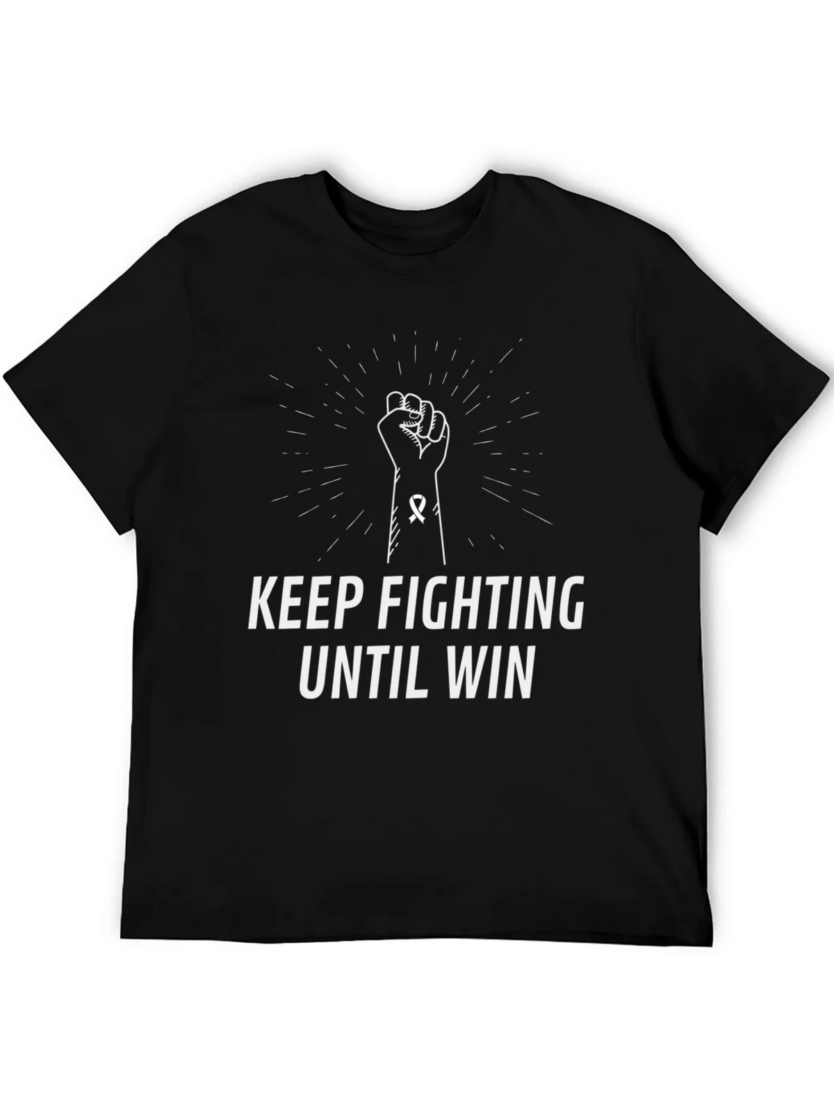 Keep Fighting Until Win T-Shirt product image 5