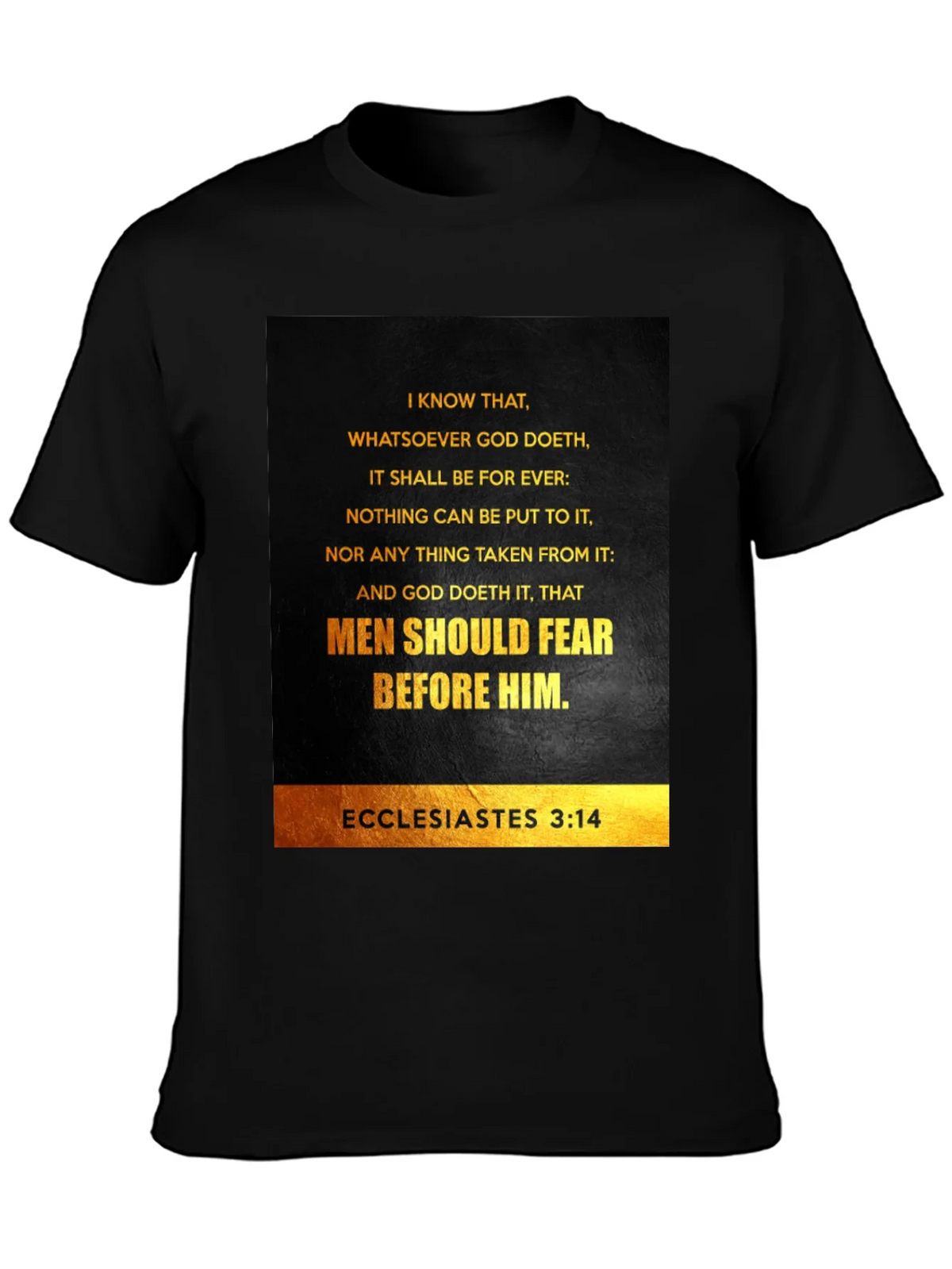Ecclesiastes 3:14 Graphic T-Shirt - Bible Verse Tee product image 3