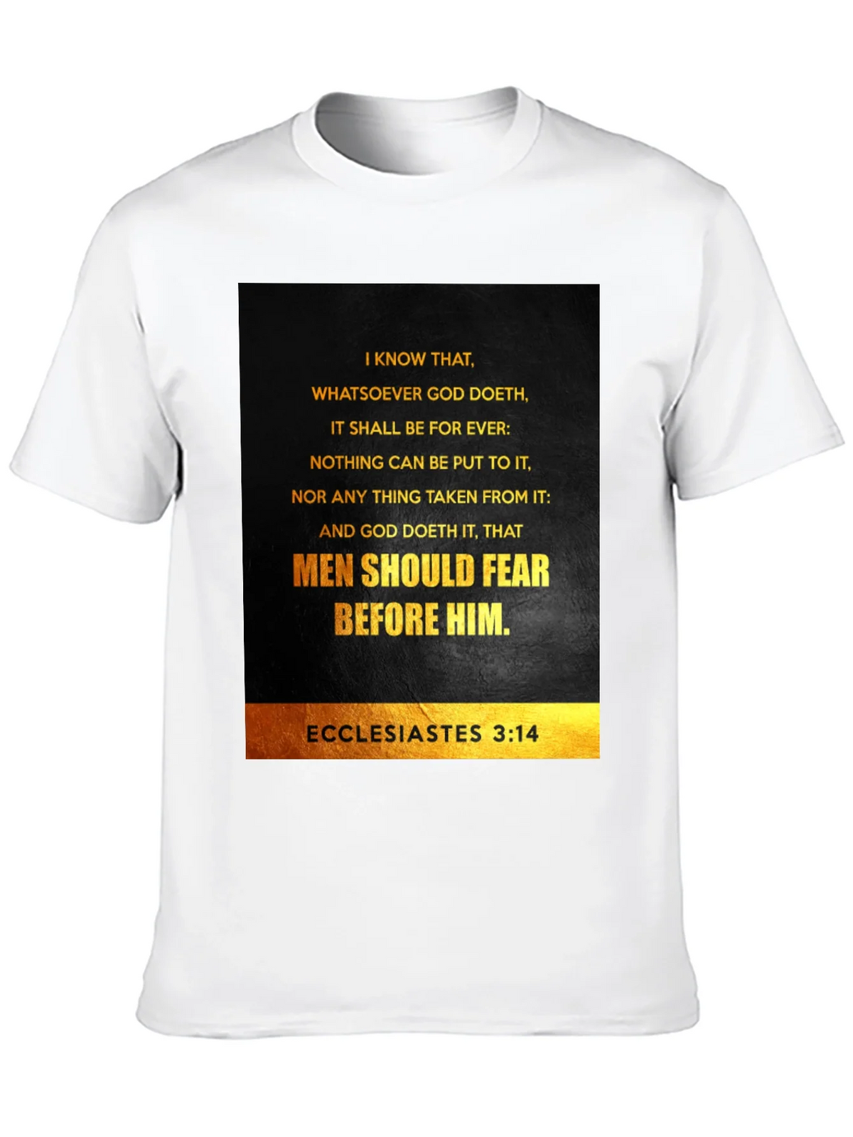 Ecclesiastes 3:14 Graphic T-Shirt - Bible Verse Tee product image 9