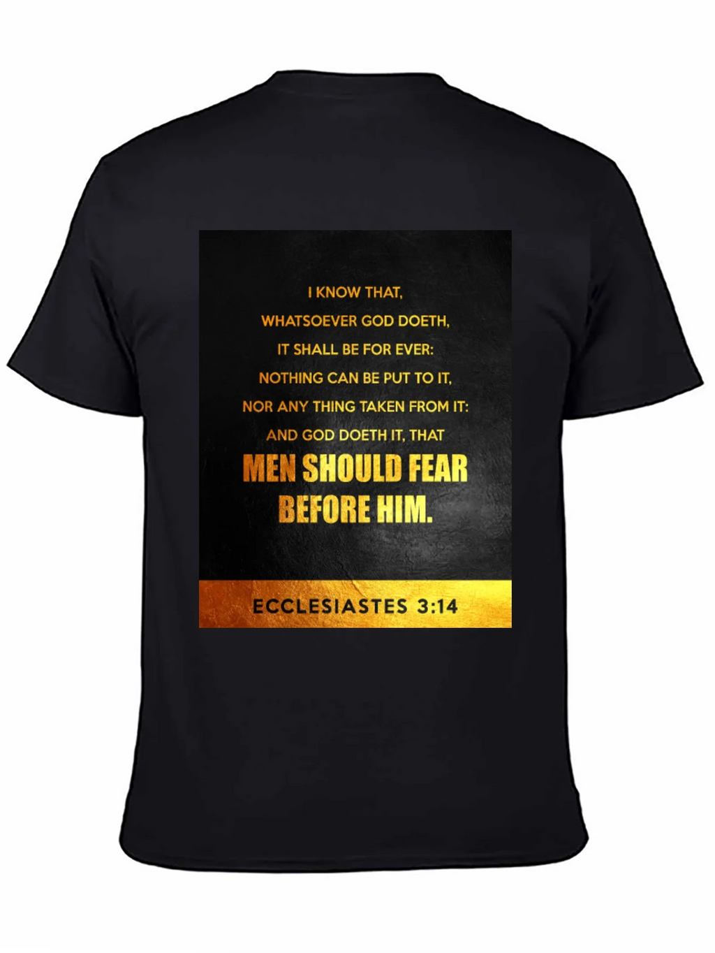 Ecclesiastes 3:14 Graphic T-Shirt - Bible Verse Tee product image 4